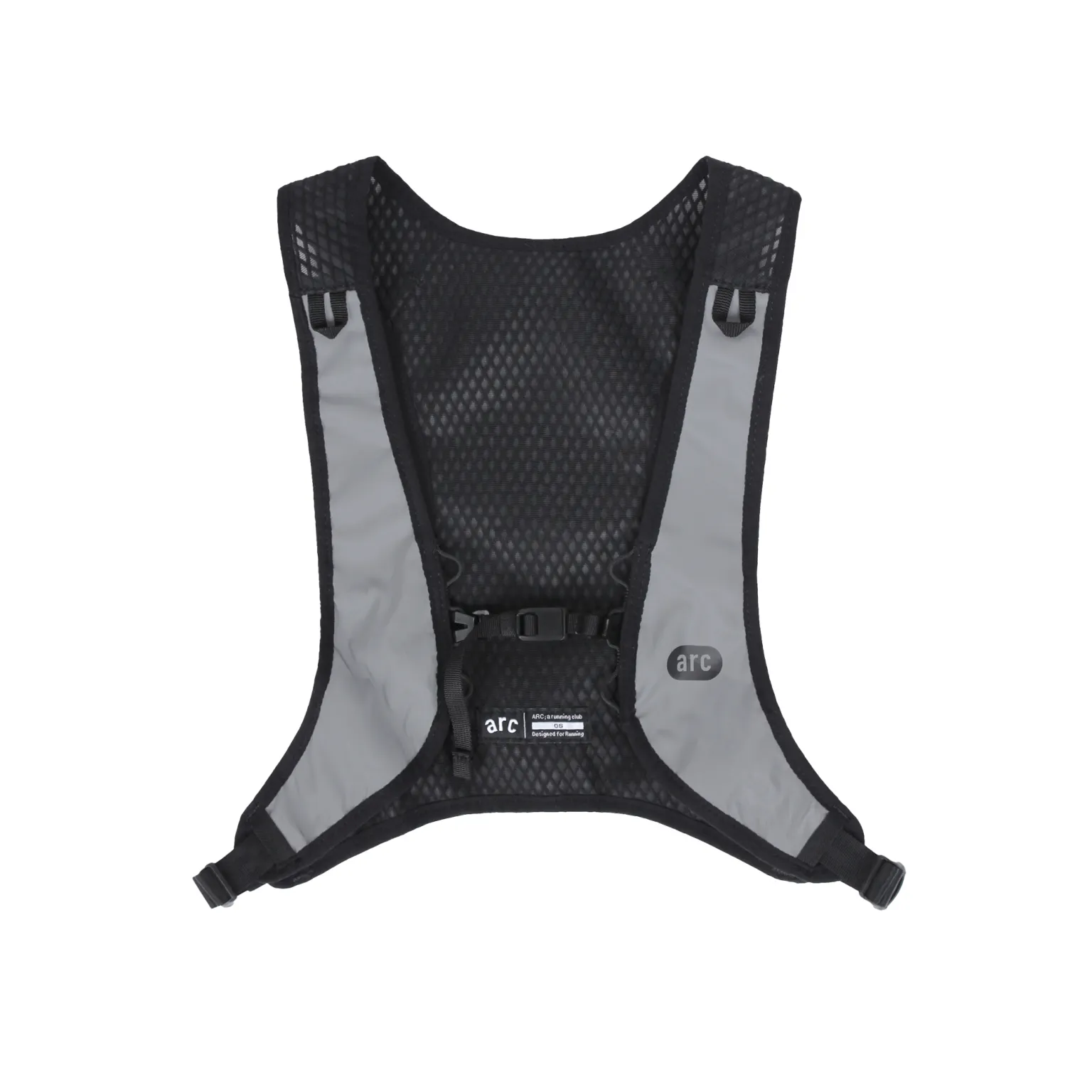 Beacon™ Vest – Black(Silver Reflective)