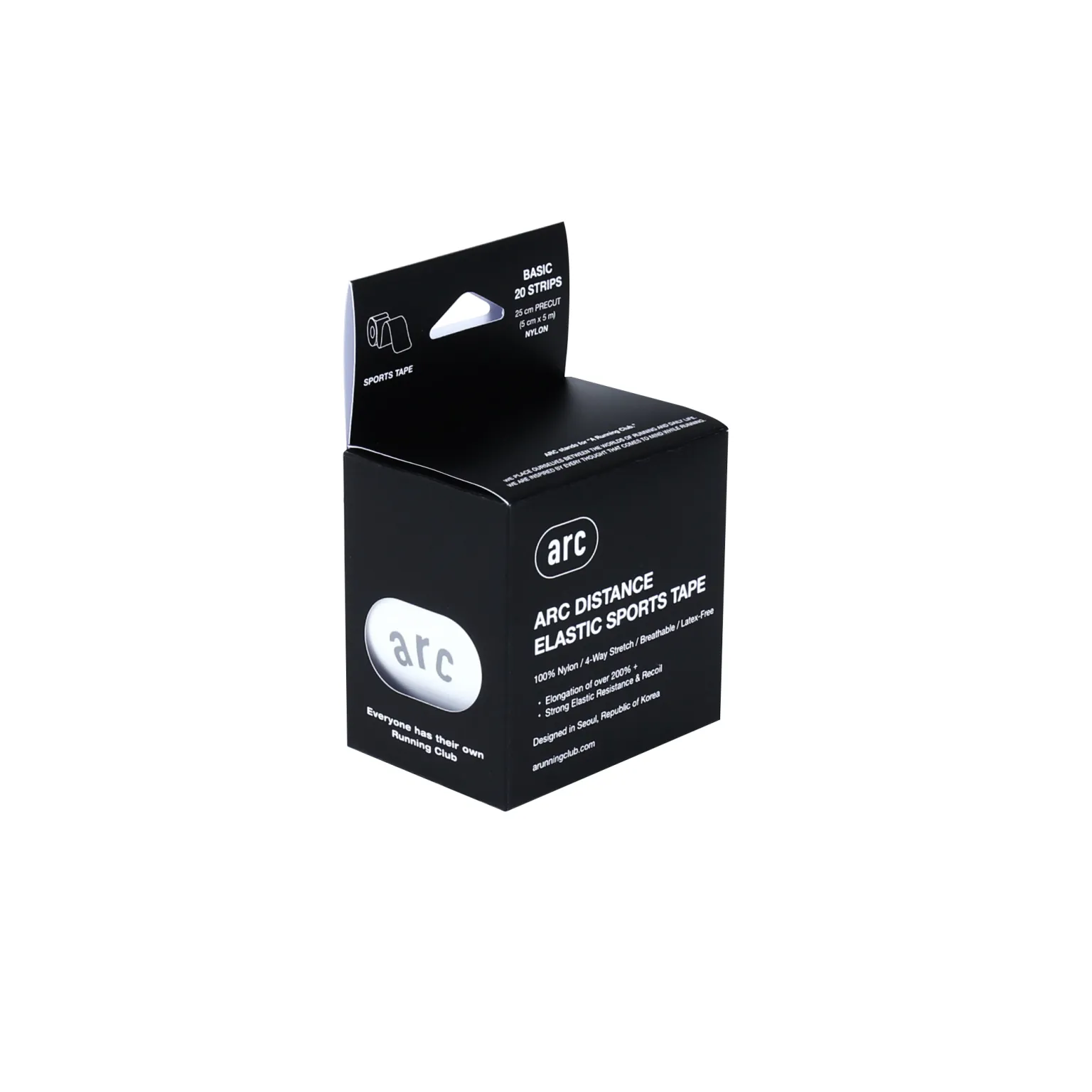 Distance Elastic Sports Tape – White