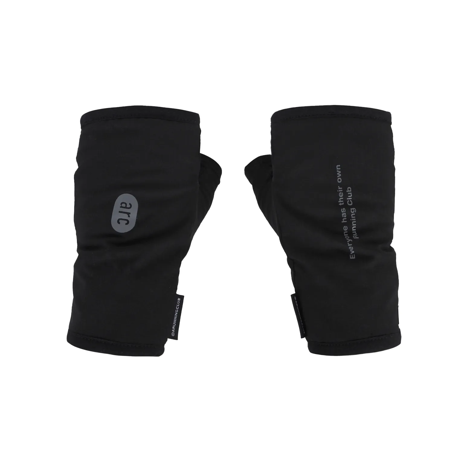 Fingerless Running Gloves – Black